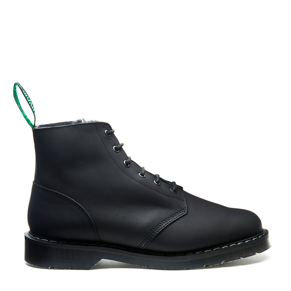 Solovair Astronaut Boots Online Shopping - Black Mens Greasy